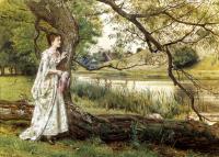 George Goodwin Kilburne - On The River bank